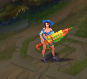 Pool Party Caitlyn Chroma Skin League Of Legends Skin