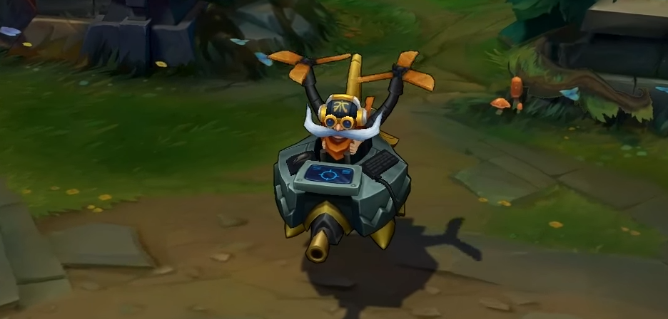 Fnatic Corki skin for league of legends ingame picture