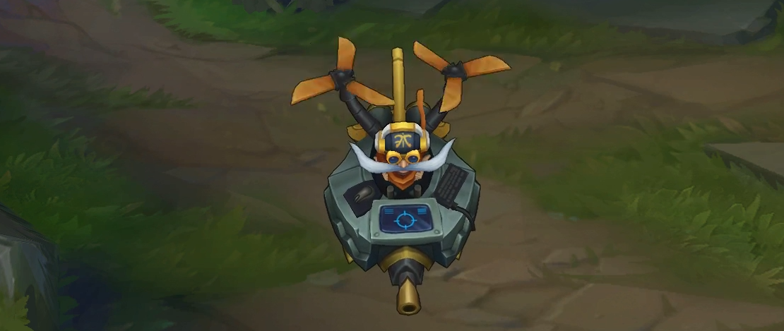 Fnatic Corki skin for league of legends ingame picture