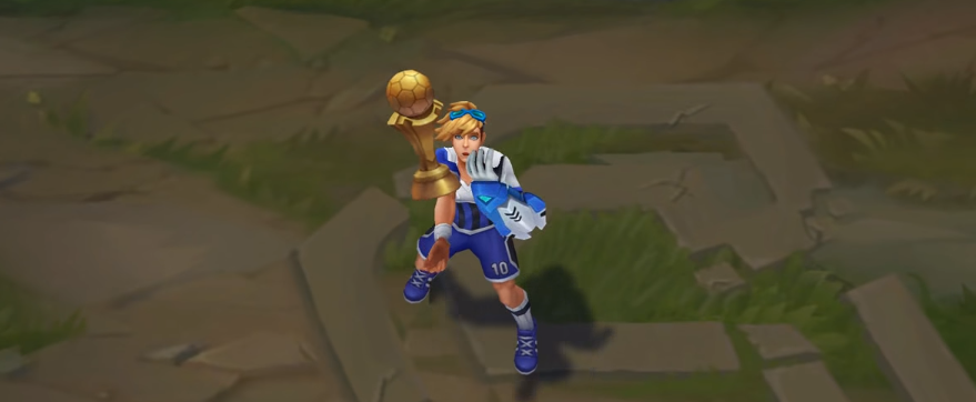 striker ezreal skin for league of legends ingame picture