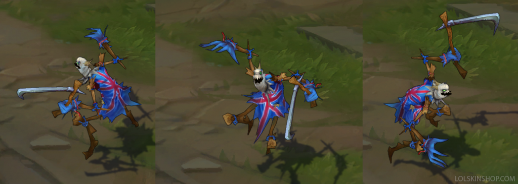 Union Jack Fiddlesticks skin for league of legends ingame picture.