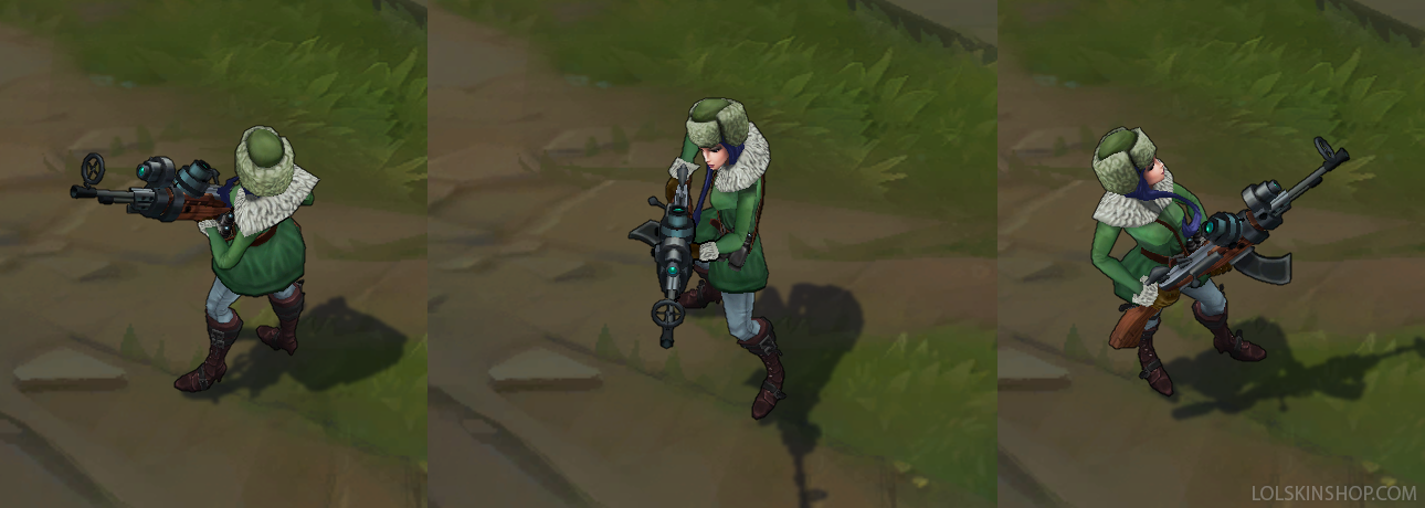 Arctic Warfare Caitlyn skin for league of legends ingame picture