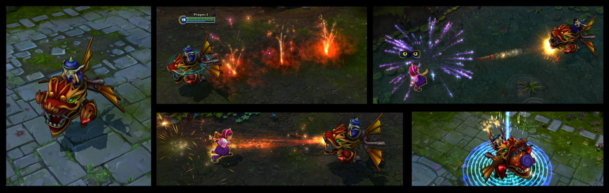 Dragon Wing Corki skin for League of Legends ingame picture splash art