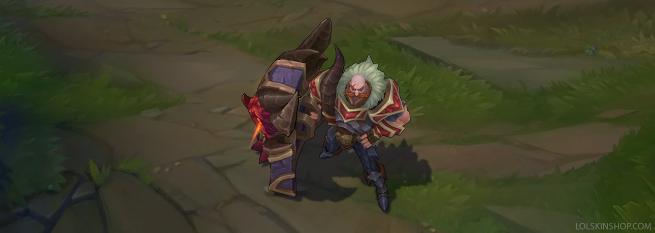 Dragonslayer Braum skin for league of legends ingame picture