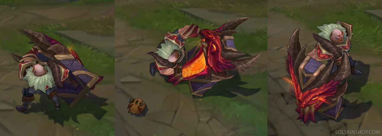Dragonslayer Braum skin for league of legends ingame picture