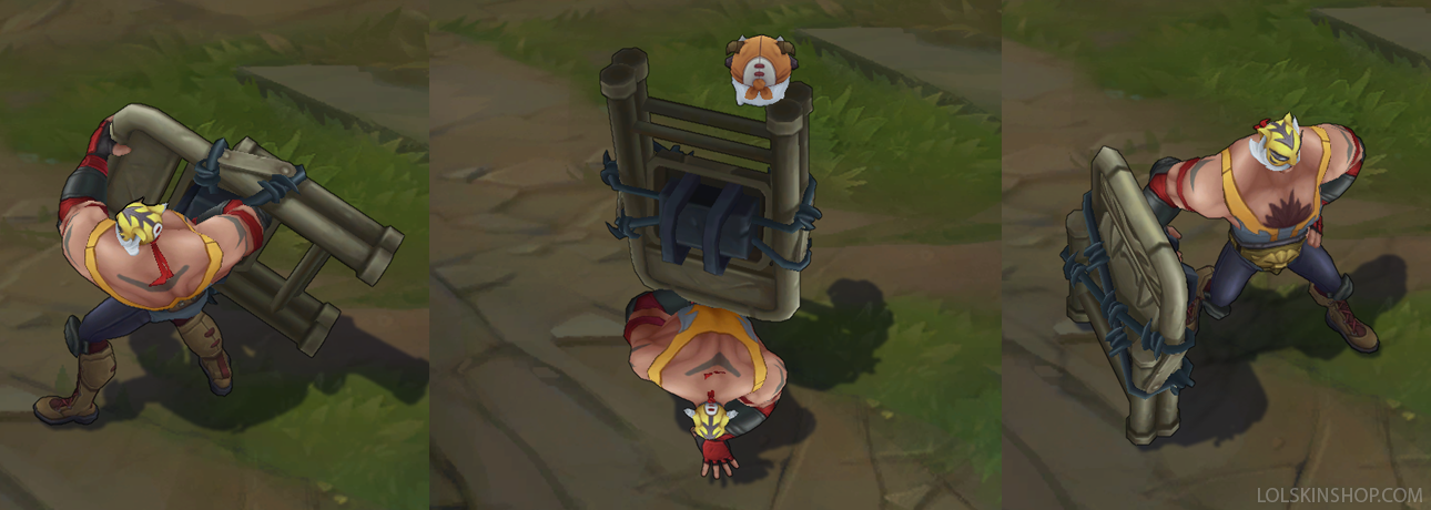 El Tigre Braum skin for league of legends ingame picture