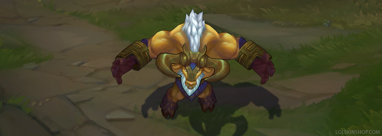 Golden Alistar skin for league of legends ingame picture