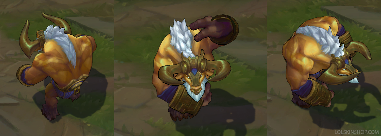 Golden Alistar skin for league of legends ingame picture