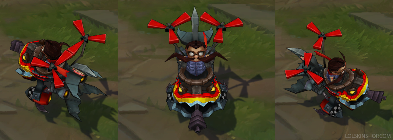 Hot Rod Corki skin for league of legends ingame picture