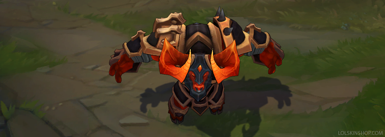 Infernal Alistar skin for league of legends ingame picture