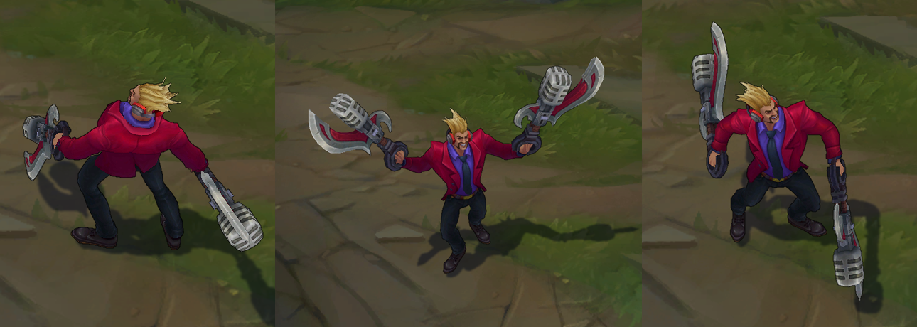 Primetime Draven skin for league of legends ingame picture