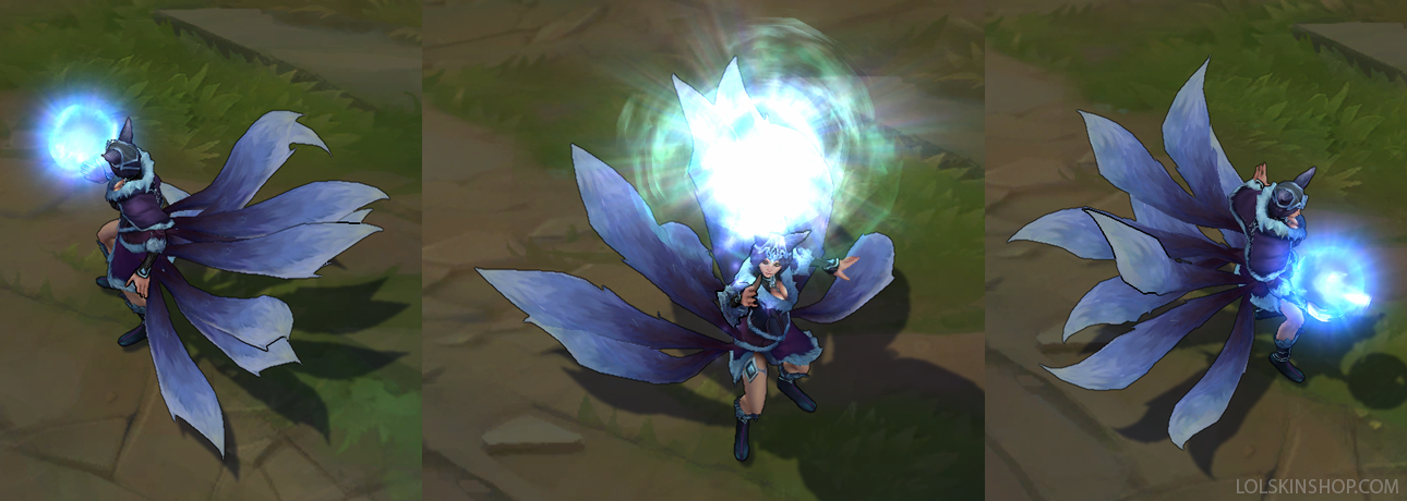 Midnight Ahri skin for league of legends ingame picture