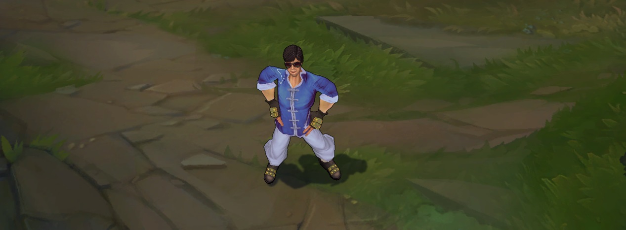 Dragonfist Lee Sin chroma pack skin for league of legends ingame picture splash art