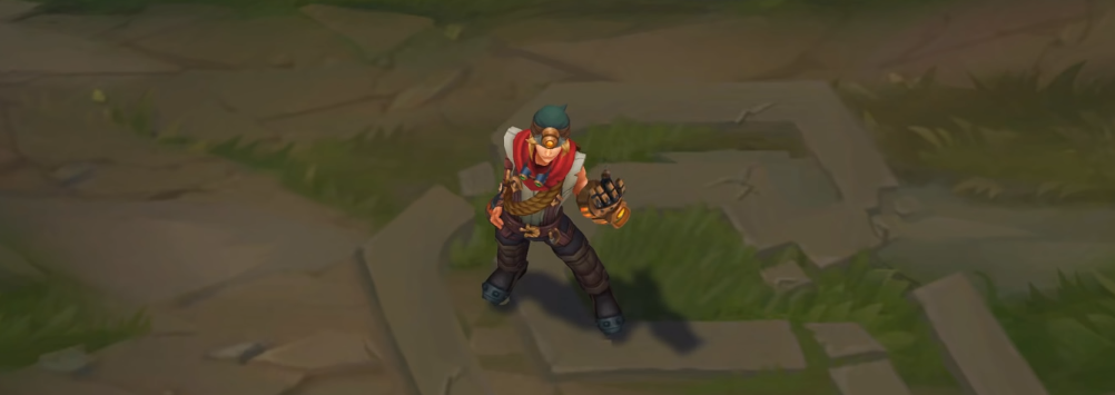 explorer ezreal skin for league of legends ingame picture