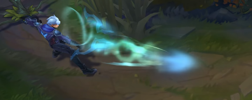 frosted ezreal skin spell animation