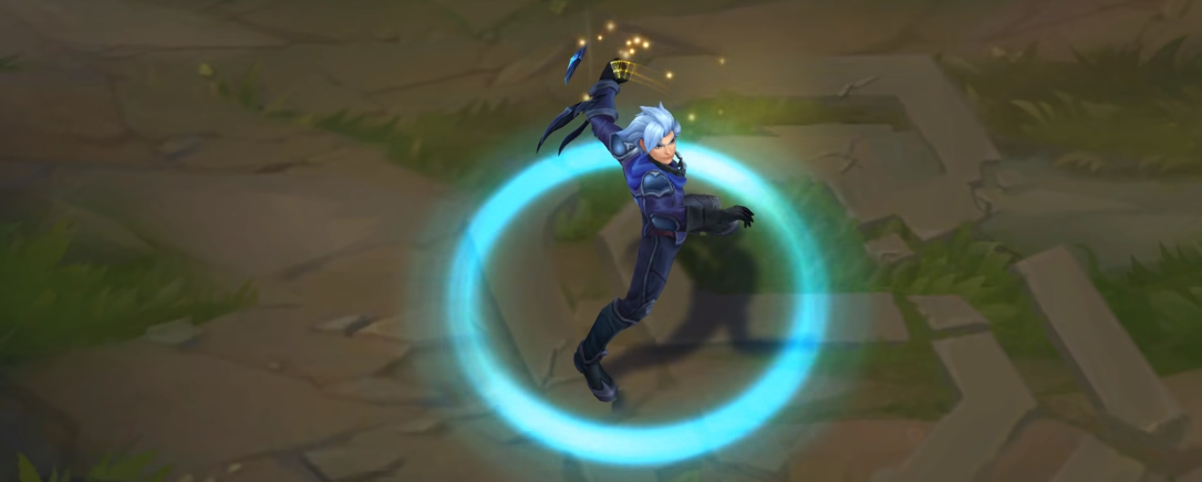 frosted ezreal skin recall animation