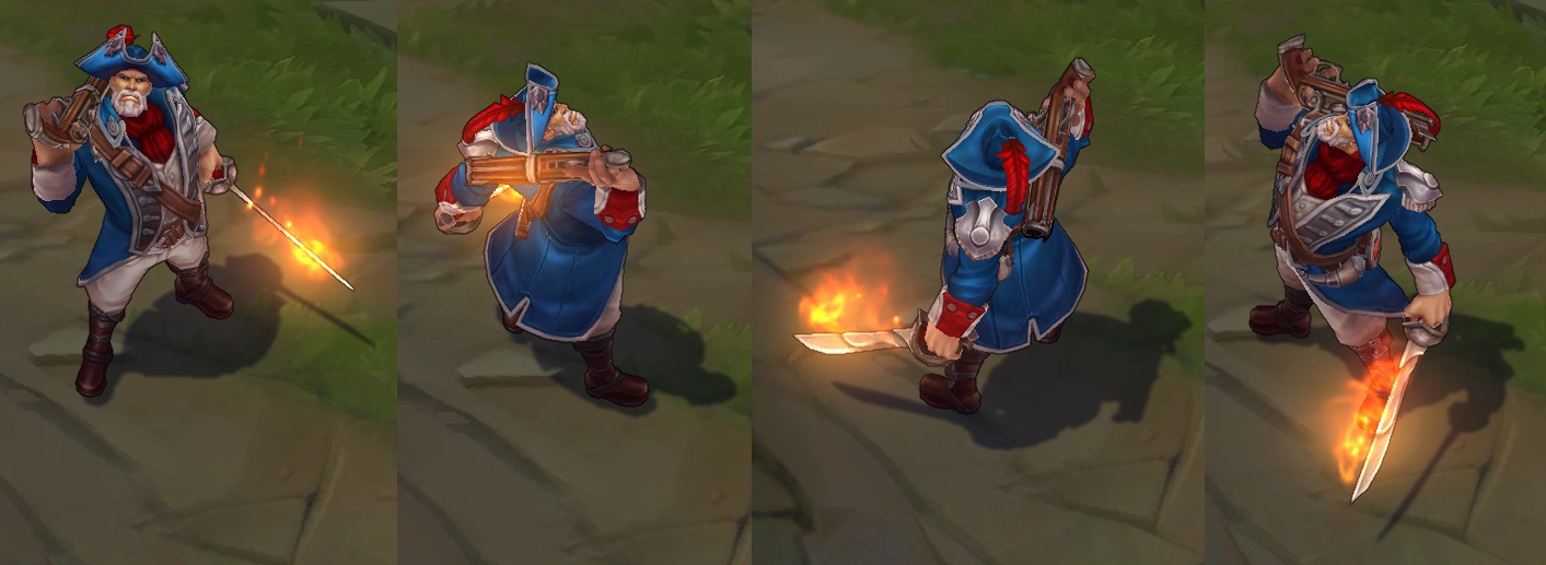 Minuteman Gangplank Skin for league of legends ingame picture