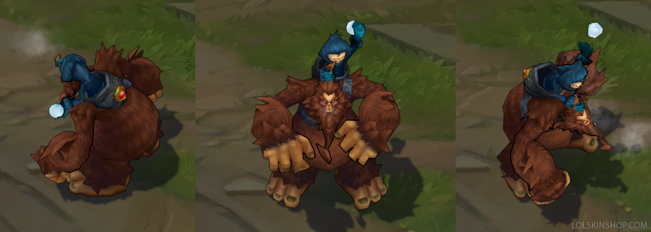 Sasquatch Nunu, skin spotlight, Nunu skins, Nunu lol, lol Nunu