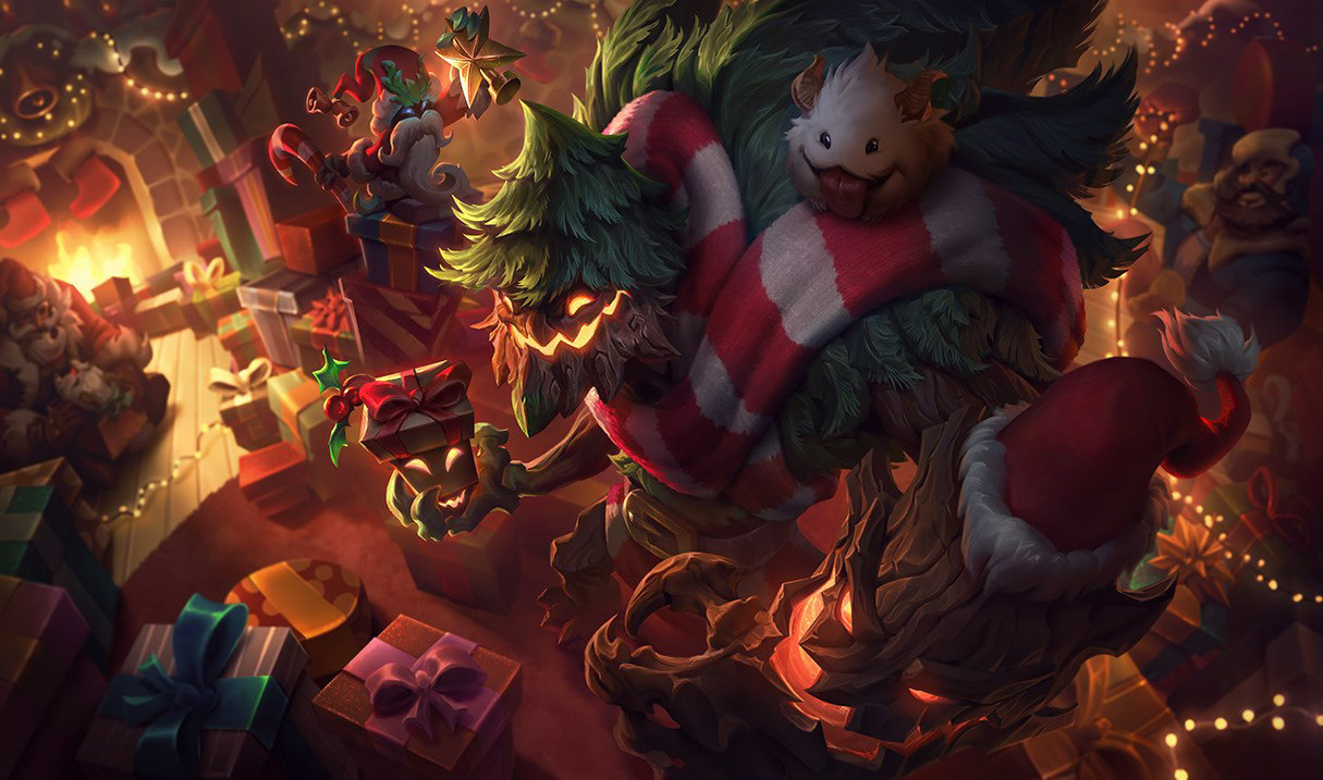 top 5 christmas skins for league of legends.