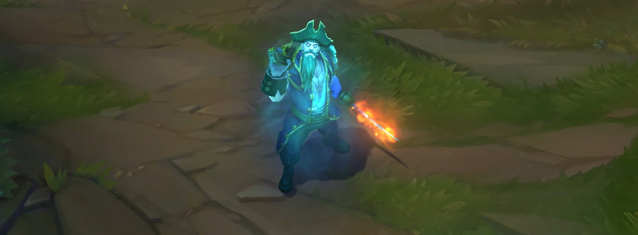 spooky gangplank skin for league of legends ingame picture