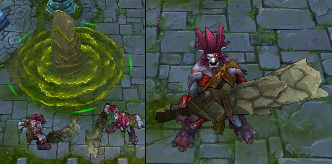 Traditional Trundle ingame picture, splash art, and youtube video.