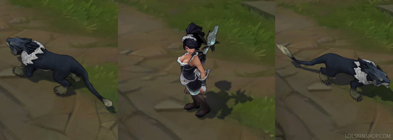 French Maid Nidalee League Of Legends Skin Lol Skin