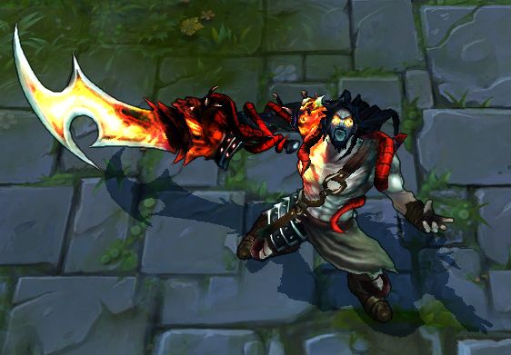 Demonblade Tryndamere skin for League of Legends ingame picture splash art.