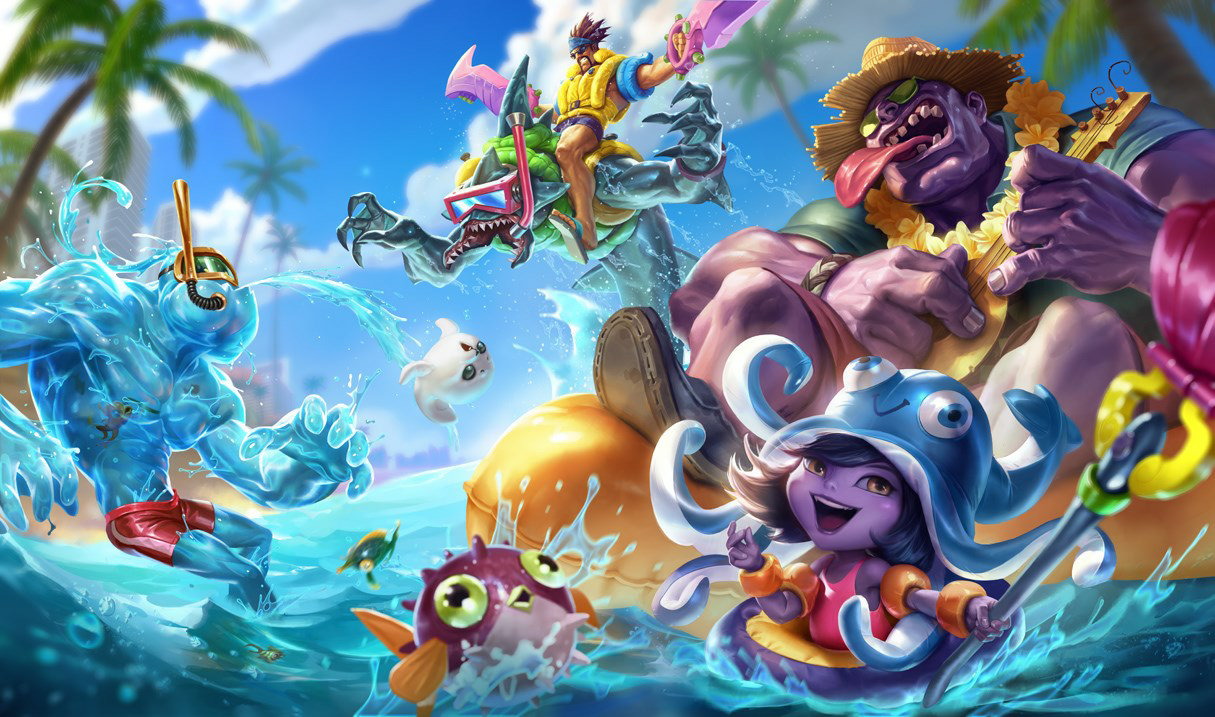 splash art pool party zac