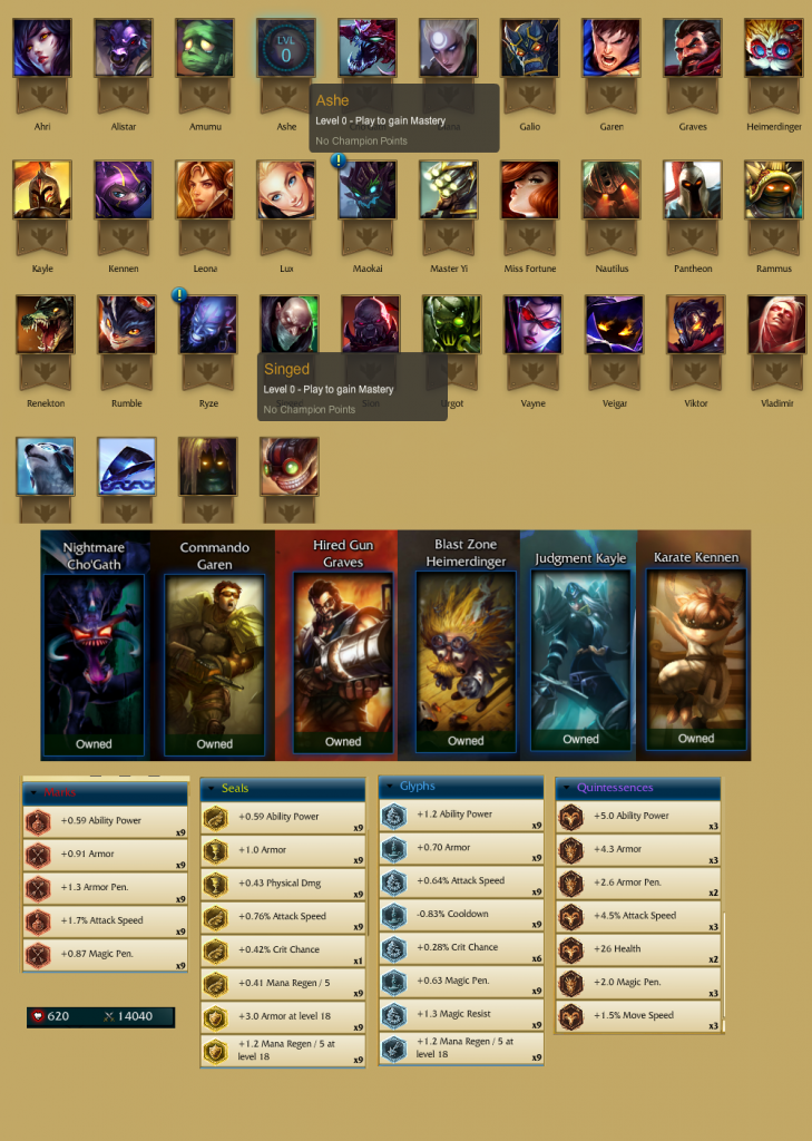 LoL Account Level 30 Unranked LoL Accounts