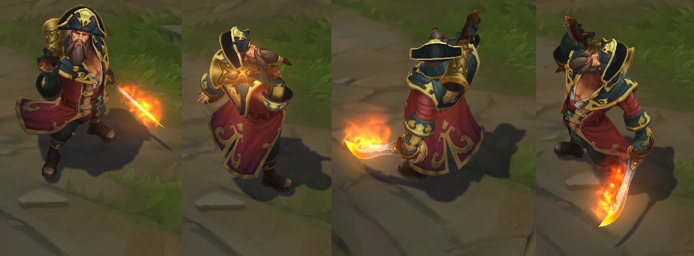 Captain Gangplank Skin for leauge of legends ingame picture