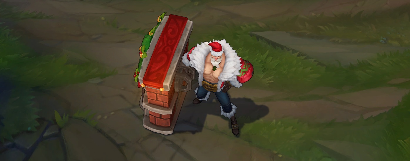Santa Braum Skin for league of legends ingame picture