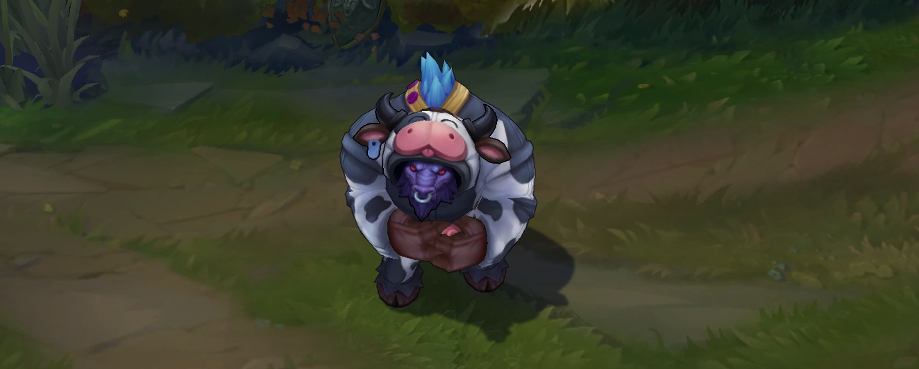 Moo Cow Alistar skin for league of legends ingame picture