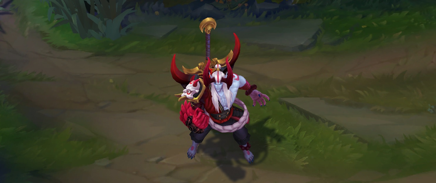 blood moon aatrox skin for league of legends ingame picture