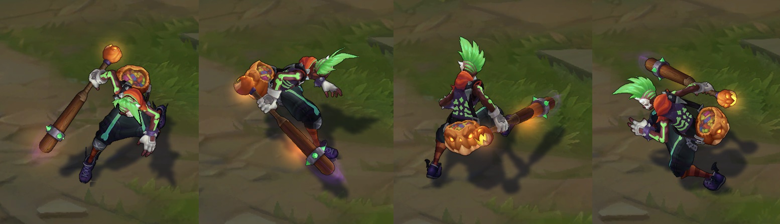 trick or treat ekko skin for league of legends ingame picture