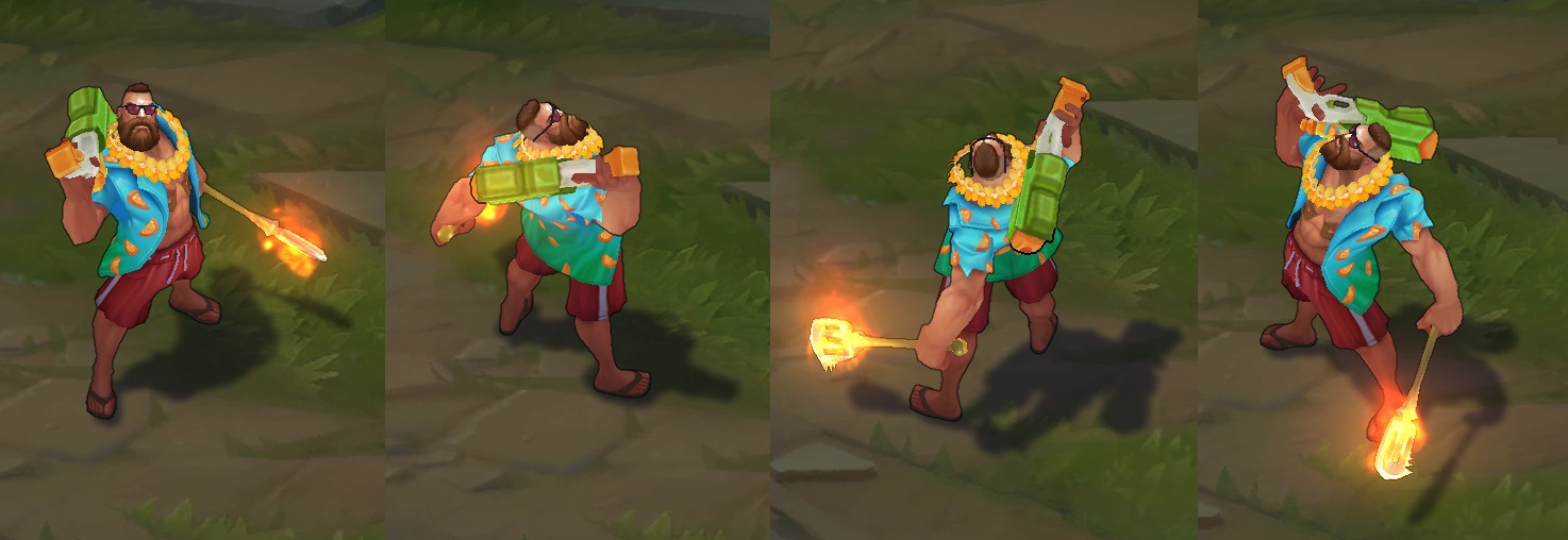 pool party gangplank skin for league of legends ingame picture