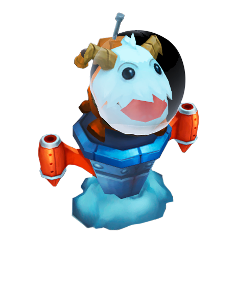 Astronaut Poro Ward skin for leauge of legends ingame pictures