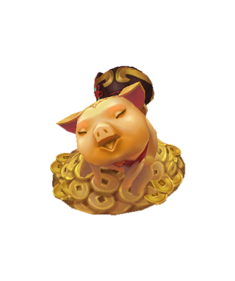 Gold Year of the Pig Ward skin for league of legends ingame picture