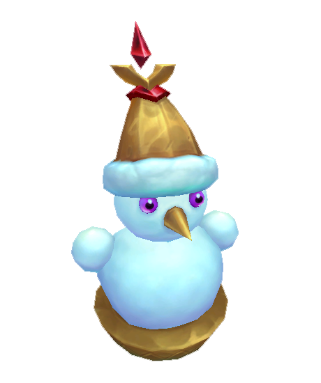 Golden Snowman Ward skin for league of legends ingame picture