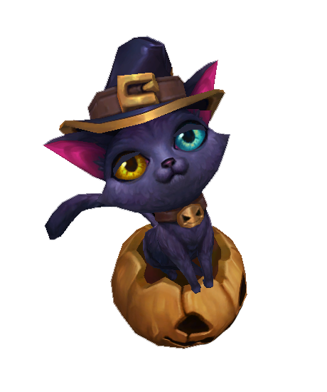 Pumpkin Cat Ward skin for league of legends ingame picture
