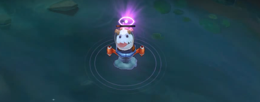 Astronaut Poro Ward skin for leauge of legends ingame pictures