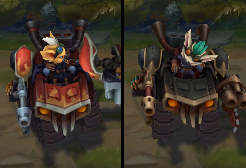 badlands baron rumble chroma skin  pack for league of legends ingame picture