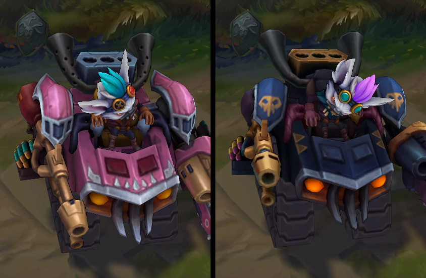 badlands baron rumble chroma skin  pack for league of legends ingame picture