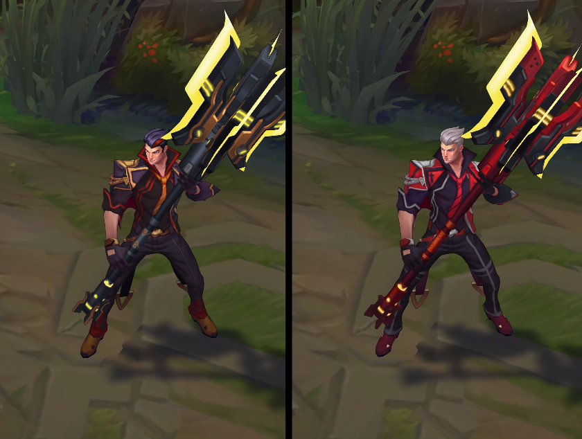 Battle Academia Jayce chroma skin pack for league of legends ingame picture