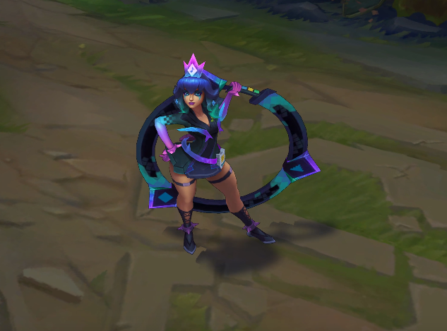 Battle Boss Qiyana chroma skin  pack for league of legends ingame picture