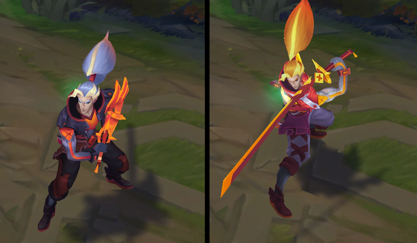 Battle Boss yasuo chroma skin pack for league of legends ingame picture