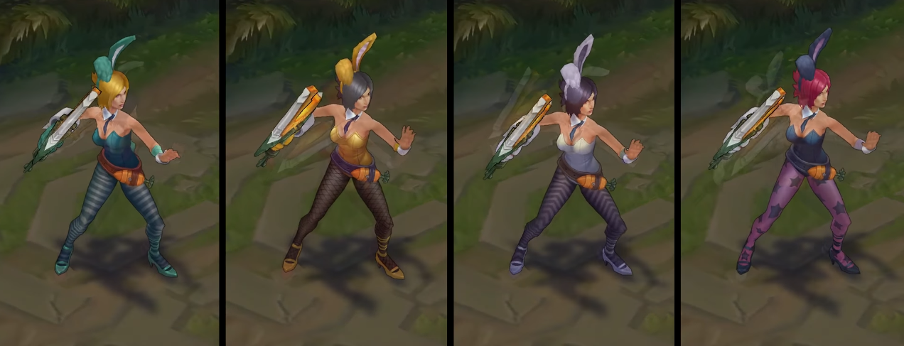 Battle Bunny riven chroma skin  pack for league of legends ingame picture