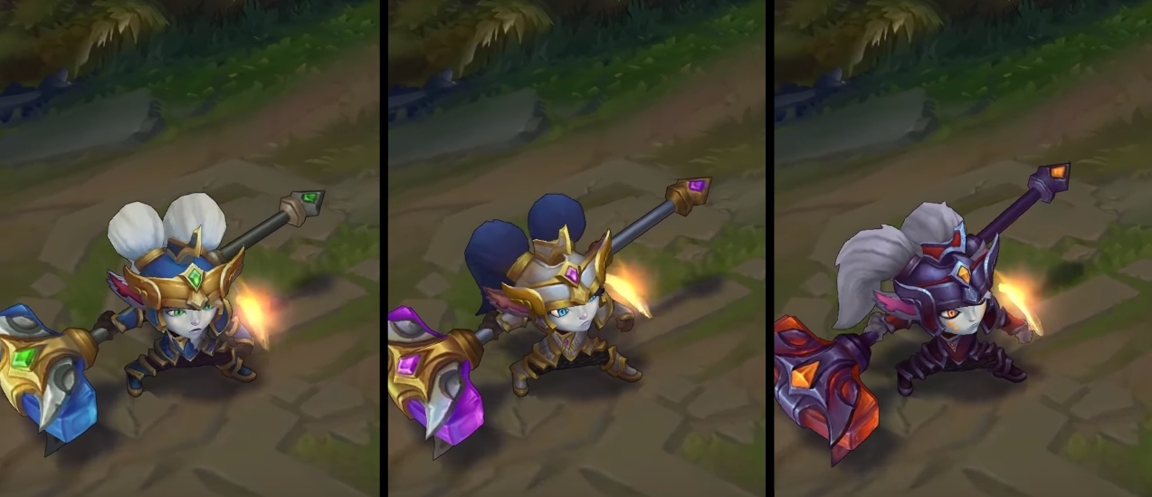 Battle Regalia Poppy chroma skin  pack for league of legends ingame picture