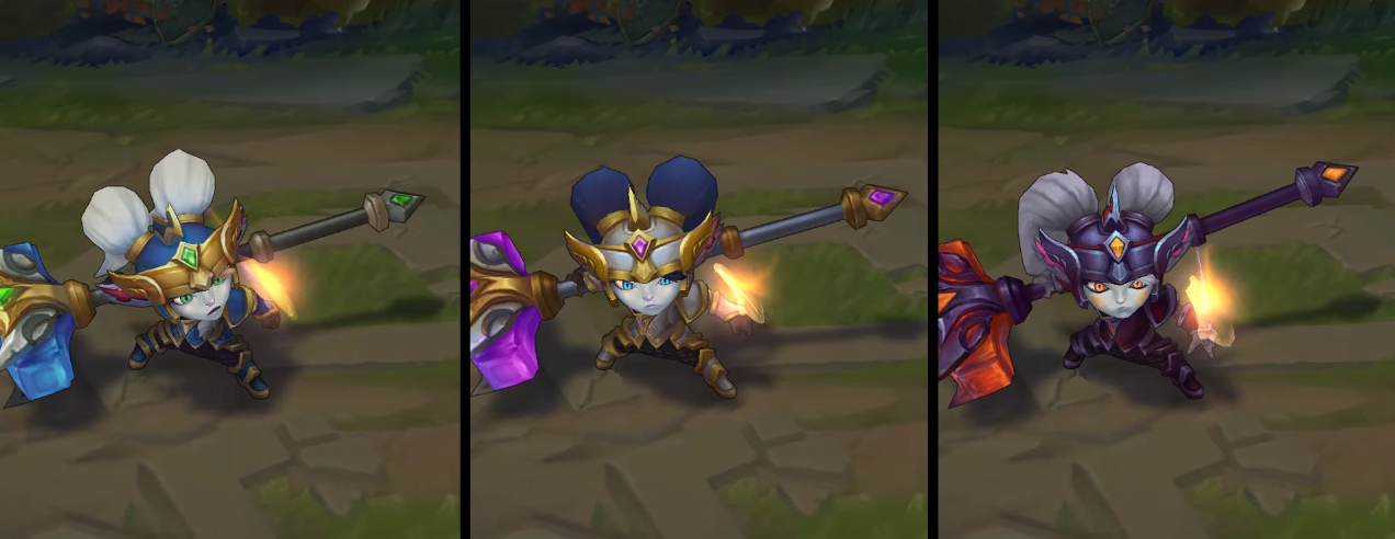 Battle Regalia Poppy chroma skin  pack for league of legends ingame picture