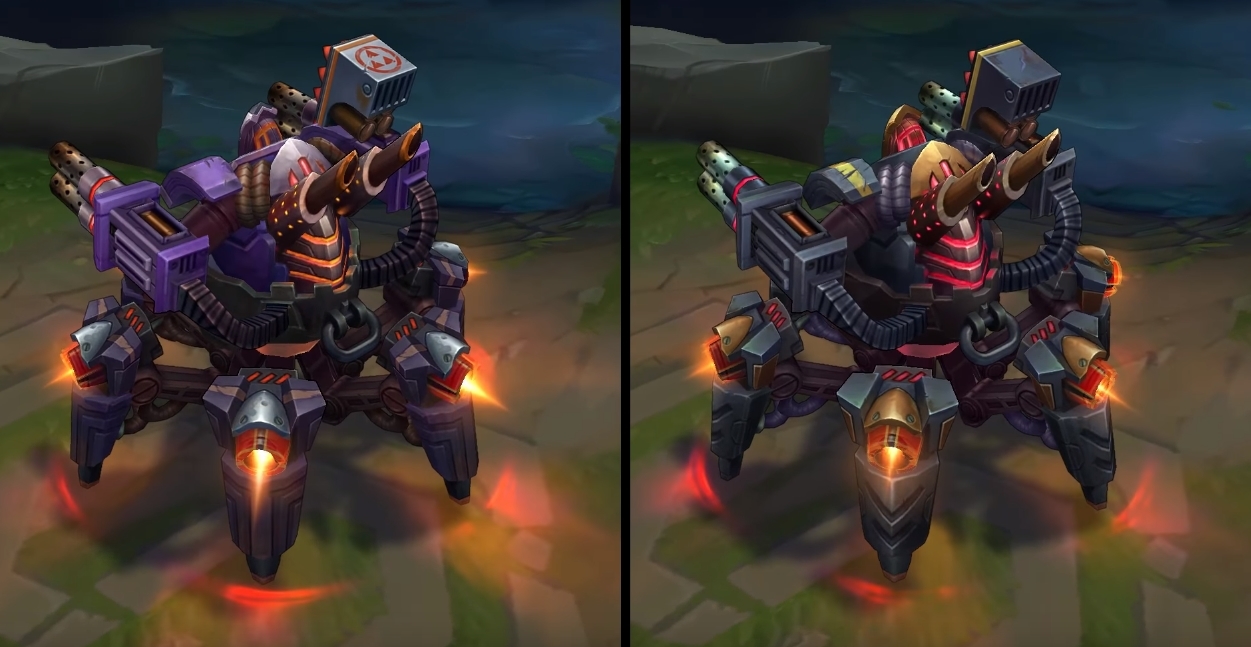 Battlecast Urgot chroma skin  pack for league of legends ingame picture