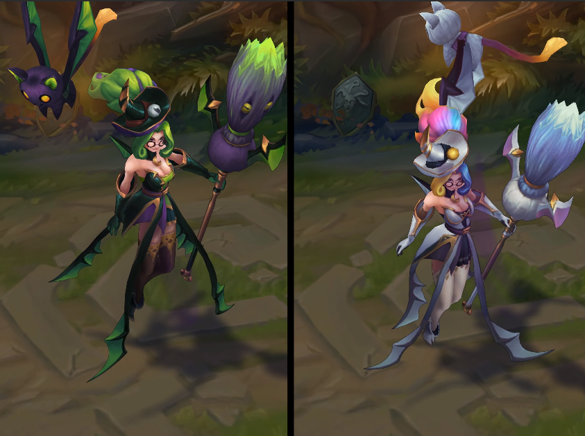 Bewitching Janna chroma skin  pack for league of legends ingame picture